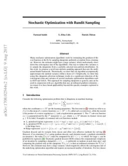 Stochastic Optimization with Bandit Sampling