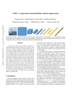 SUBIC: A supervised, structured binary code for image search