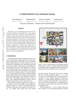 A Unified Model for Near and Remote Sensing