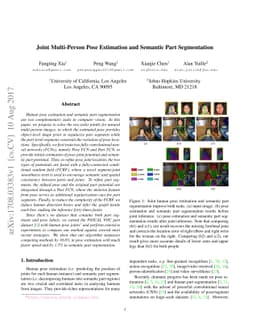 Joint Multi-Person Pose Estimation and Semantic Part Segmentation