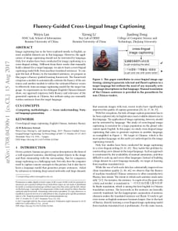 Fluency-Guided Cross-Lingual Image Captioning
