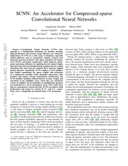 SCNN: An Accelerator for Compressed-sparse Convolutional Neural Networks