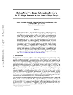 DeformNet: Free-Form Deformation Network for 3D Shape Reconstruction
  from a Single Image