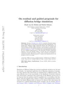 On residual and guided proposals for diffusion bridge simulation