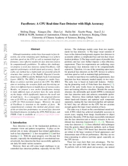 FaceBoxes: A CPU Real-time Face Detector with High Accuracy