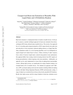 Unsupervised Heart-rate Estimation in Wearables With Liquid States and A
  Probabilistic Readout