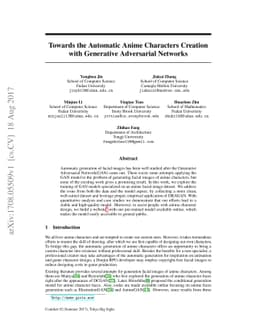 Towards the Automatic Anime Characters Creation with Generative
  Adversarial Networks