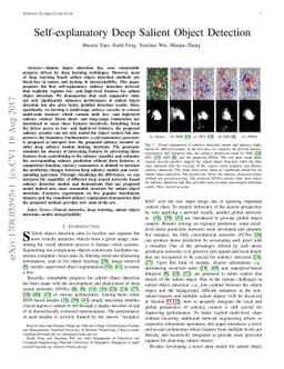 Self-explanatory Deep Salient Object Detection