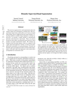 Distantly Supervised Road Segmentation