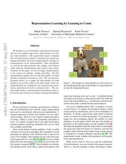 Representation Learning by Learning to Count