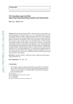 The Expanding Approvals Rule: Improving Proportional Representation and
  Monotonicity