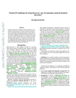 ChemGAN challenge for drug discovery: can AI reproduce natural chemical
  diversity?