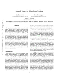 Semantic Texture for Robust Dense Tracking