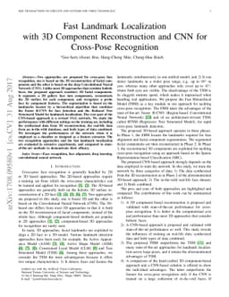 Fast Landmark Localization with 3D Component Reconstruction and CNN for
  Cross-Pose Recognition