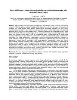Non-rigid image registration using fully convolutional networks with
  deep self-supervision