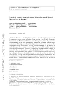 Medical Image Analysis using Convolutional Neural Networks: A Review