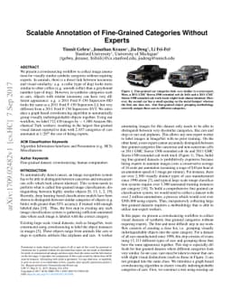 Scalable Annotation of Fine-Grained Categories Without Experts