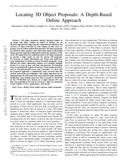 Locating 3D Object Proposals: A Depth-Based Online Approach