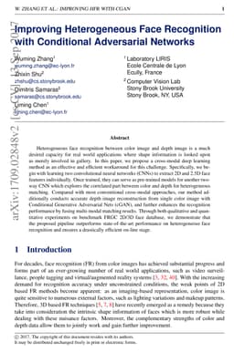 Improving Heterogeneous Face Recognition with Conditional Adversarial
  Networks