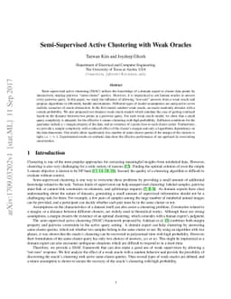 Semi-Supervised Active Clustering with Weak Oracles
