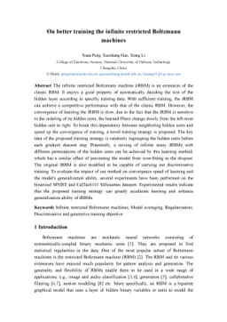 On better training the infinite restricted Boltzmann machines