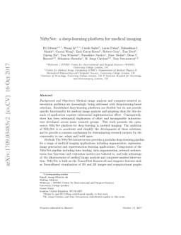 NiftyNet: a deep-learning platform for medical imaging