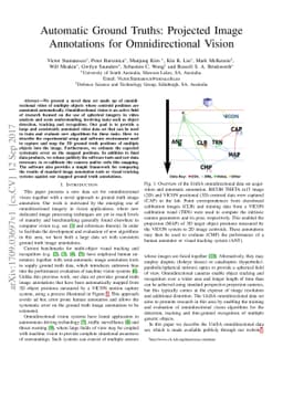 Automatic Ground Truths: Projected Image Annotations for Omnidirectional
  Vision