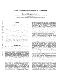 Learning Graph-Level Representation for Drug Discovery