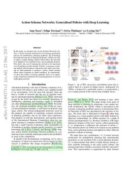 Action Schema Networks: Generalised Policies with Deep Learning