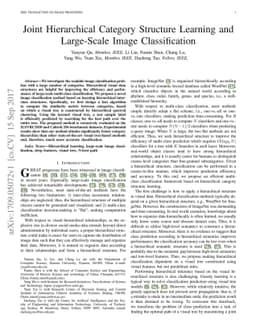 Joint Hierarchical Category Structure Learning and Large-Scale Image
  Classification