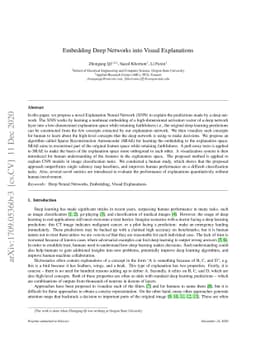 Embedding Deep Networks into Visual Explanations
