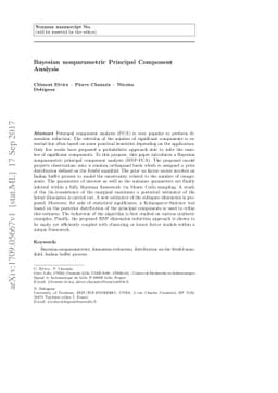 Bayesian nonparametric Principal Component Analysis