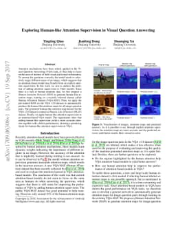 Exploring Human-like Attention Supervision in Visual Question Answering