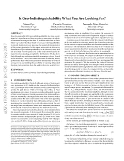 Is Geo-Indistinguishability What You Are Looking for?