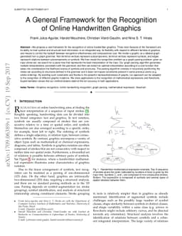 A General Framework for the Recognition of Online Handwritten Graphics