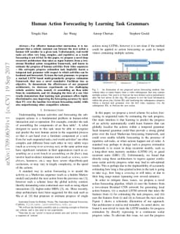 Human Action Forecasting by Learning Task Grammars