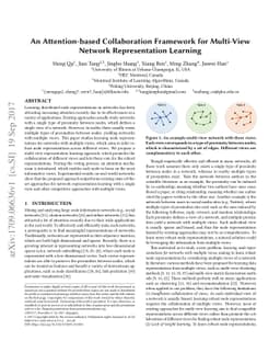 An Attention-based Collaboration Framework for Multi-View Network
  Representation Learning