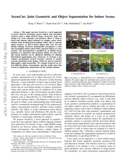 SceneCut: Joint Geometric and Object Segmentation for Indoor Scenes
