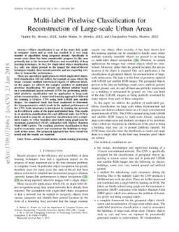 Multi-label Pixelwise Classification for Reconstruction of Large-scale
  Urban Areas