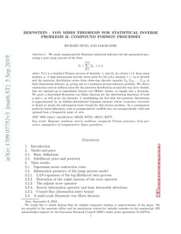 Bernstein -- von Mises theorems for statistical inverse problems II:
  Compound Poisson processes