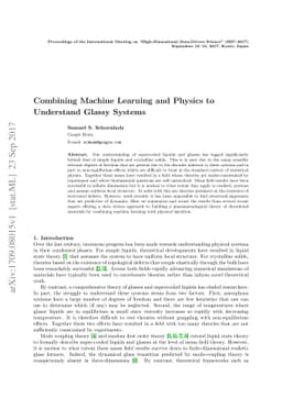 Combining Machine Learning and Physics to Understand Glassy Systems