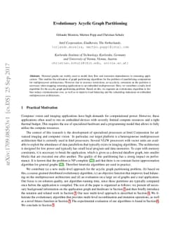 Evolutionary Acyclic Graph Partitioning
