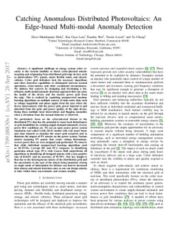 Catching Anomalous Distributed Photovoltaics: An Edge-based Multi-modal
  Anomaly Detection