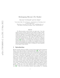 Redesigning Bitcoin's fee market