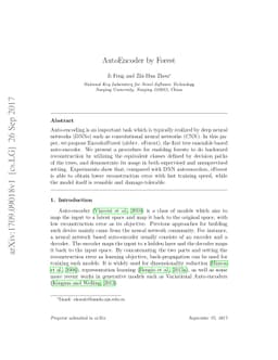 AutoEncoder by Forest