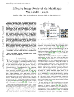 Effective Image Retrieval via Multilinear Multi-index Fusion