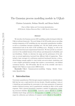 The Gaussian process modelling module in UQLab