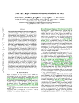 Slim-DP: A Light Communication Data Parallelism for DNN