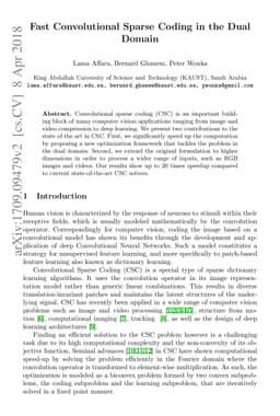 Fast Convolutional Sparse Coding in the Dual Domain