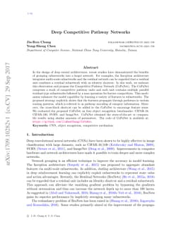 Deep Competitive Pathway Networks